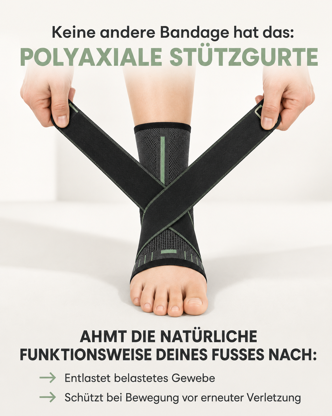 Knöchelbandage mit Stützgurt